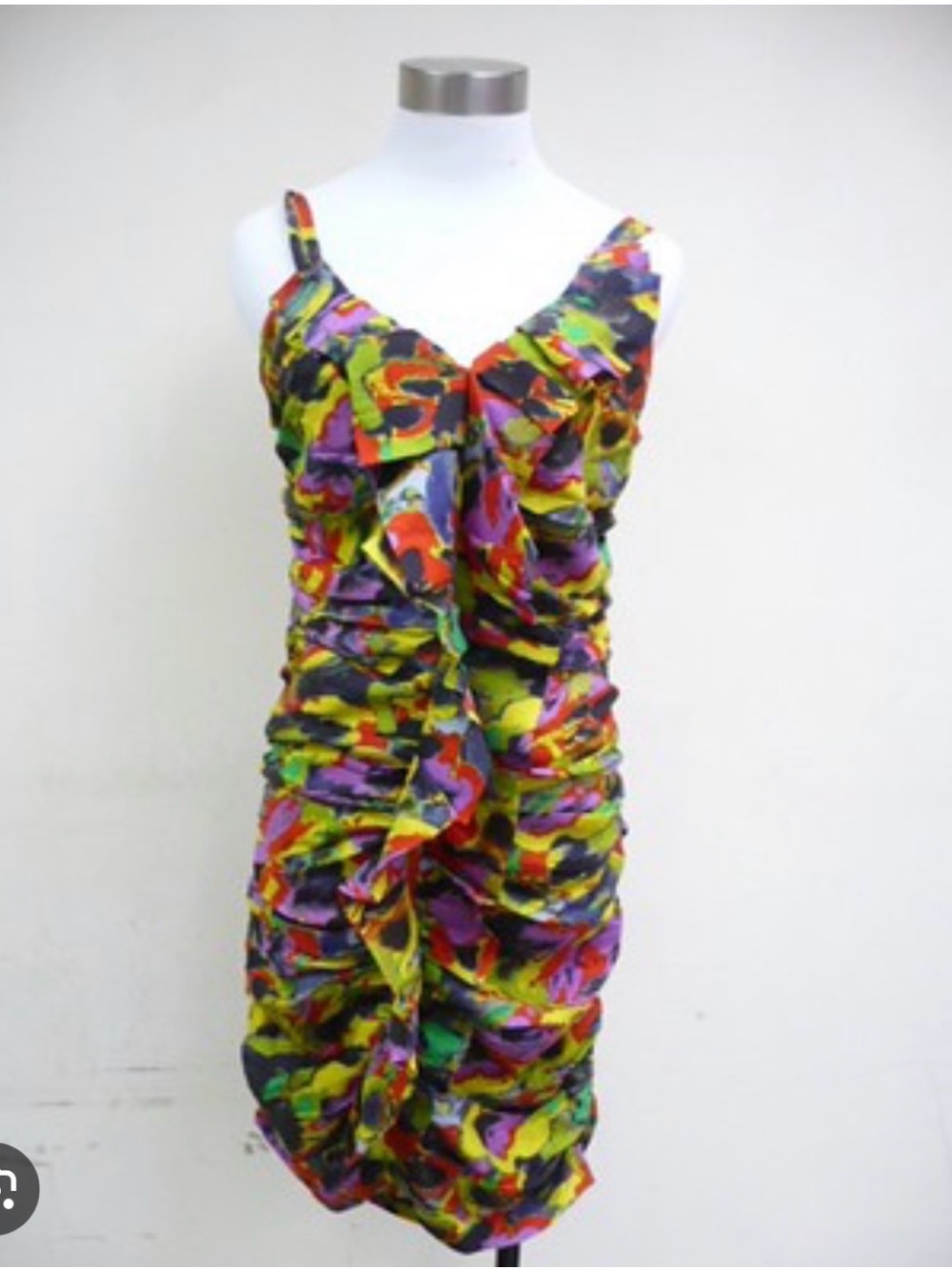 RACHEL Rachel Roy Colorful Floral Midi Dress